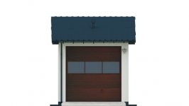 Elewacja projektu G14 - Budynek garażowy - 1 - wersja lustrzana