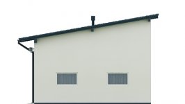 Elewacja projektu G14 - Budynek garażowy - 2 - wersja lustrzana