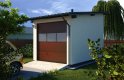 Projekt domu energooszczędnego G14 - Budynek garażowy - wizualizacja 0