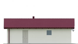 Elewacja projektu G16 - Budynek garażowo - gospodarczy - 2