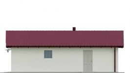 Elewacja projektu G16 - Budynek garażowo - gospodarczy - 2 - wersja lustrzana