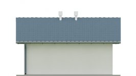 Elewacja projektu G17 - Budynek garażowo - gospodarczy - 4 - wersja lustrzana