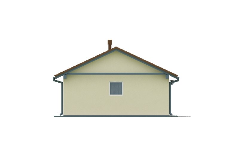 Projekt domu energooszczędnego G22 - Budynek garażowy - elewacja 2