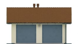 Elewacja projektu G22 - Budynek garażowy - 1 - wersja lustrzana