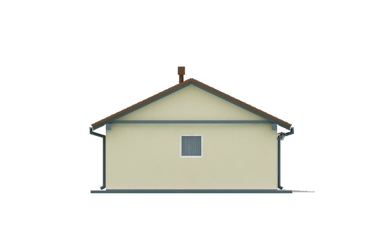 Projekt domu energooszczędnego G22 - Budynek garażowy - elewacja 3