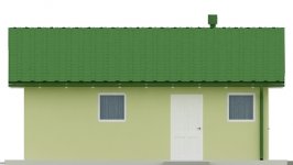 Elewacja projektu G23 - Budynek garażowo - gospodarczy - 2 - wersja lustrzana