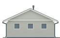 Projekt domu energooszczędnego G24 - Budynek garażowo - gospodarczy - elewacja 4