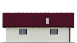 Elewacja projektu G25 - Budynek garażowo - gospodarczy - 2 - wersja lustrzana