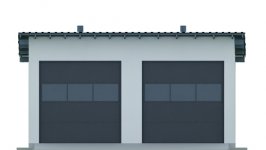 Elewacja projektu G26 - Budynek garażowy - 1 - wersja lustrzana