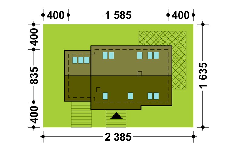 Projekt domu wielorodzinnego TK8GL1 - Usytuowanie