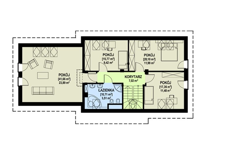 Projekt domu parterowego TK8GL2 - 