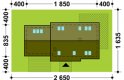 Projekt domu parterowego TK8GL2 - usytuowanie