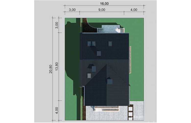 Projekt domu wielorodzinnego LK&752 - Usytuowanie