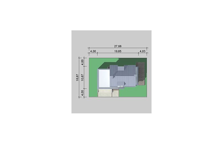 Projekt domu wielorodzinnego LK&756 - Usytuowanie