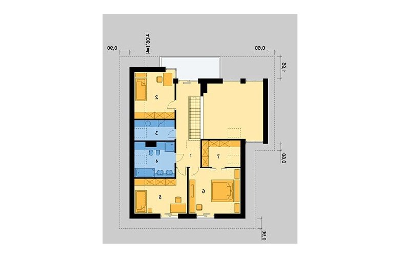 Projekt domu wielorodzinnego LK&674 - poddasze