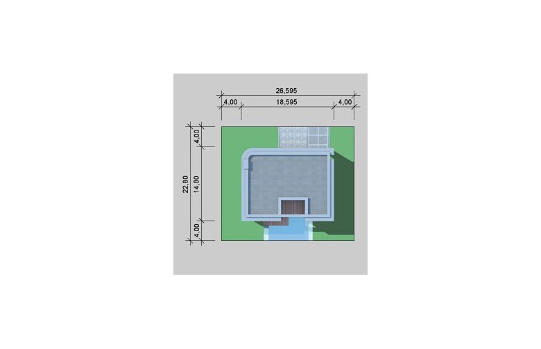 Projekt domu szkieletowego LK&800 - Usytuowanie