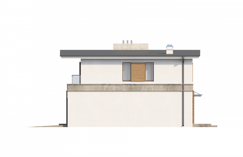 Projekt domu piętrowego Zx21 - elewacja 1