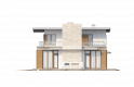 Projekt domu piętrowego Zx21 - elewacja 4