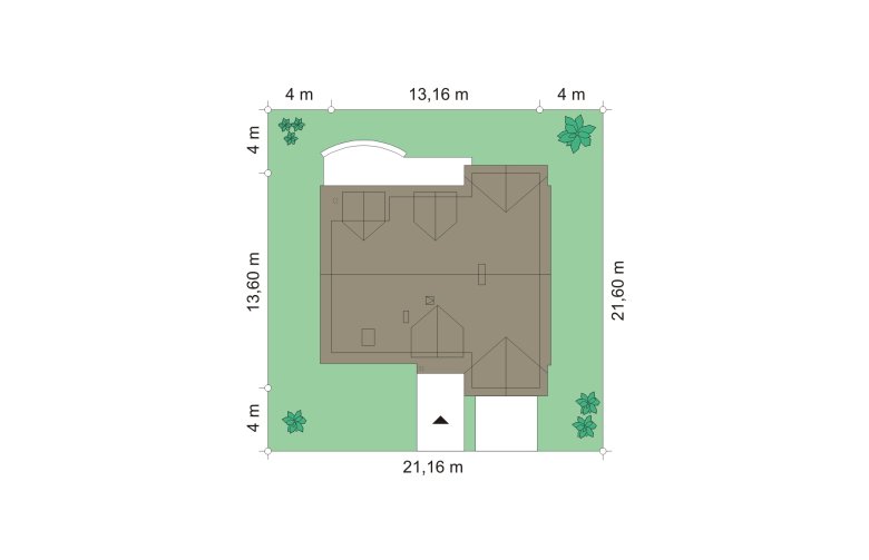 Projekt domu z poddaszem Cukiereczek (34) - Usytuowanie