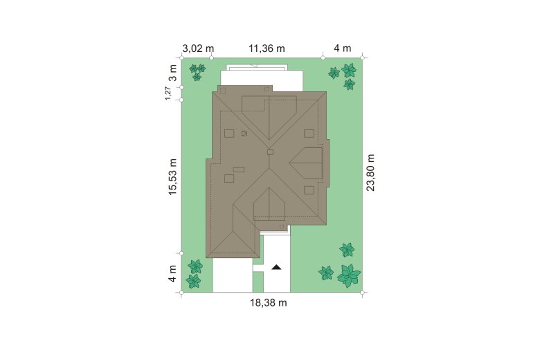 Projekt domu wielorodzinnego Zuzia (250) - Usytuowanie