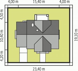 Usytuowanie budynku Andrzej G1