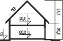 Projekt domu wolnostojącego Andrzej G1 - przekrój 1