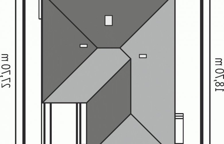 Projekt domu parterowego Alan G1 - Usytuowanie - wersja lustrzana