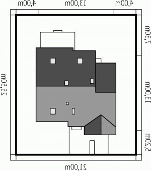 Usytuowanie budynku Amanda G1 w wersji lustrzanej