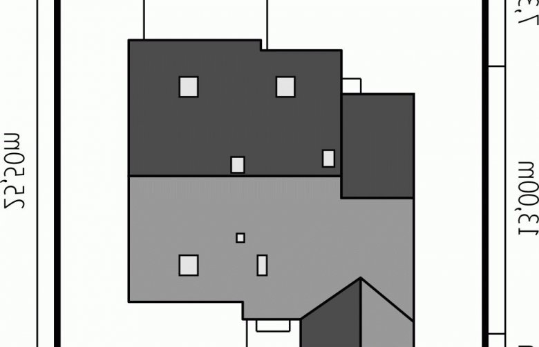 Projekt domu jednorodzinnego Amanda G1 - Usytuowanie - wersja lustrzana