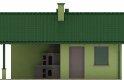 Projekt domu energooszczędnego G58 - Budynek garażowo - gospodarczy - elewacja 3