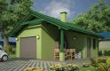 Projekt domu energooszczędnego G58 - Budynek garażowo - gospodarczy - wizualizacja 0