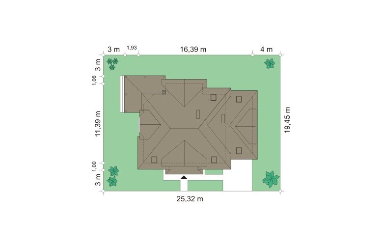 Projekt domu wielorodzinnego Rubin 2 (186) - Usytuowanie