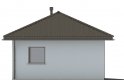 Projekt domu energooszczędnego G54 - Budynek garażowy - elewacja 2
