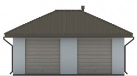 Elewacja projektu G54 - Budynek garażowy - 1 - wersja lustrzana