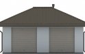 Projekt domu energooszczędnego G54 - Budynek garażowy - elewacja 1