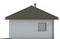 Projekt domu energooszczędnego G54 - Budynek garażowy - elewacja 2