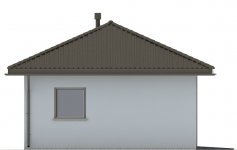 Elewacja projektu G54 - Budynek garażowy - 3 - wersja lustrzana