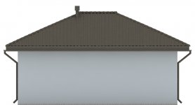 Elewacja projektu G54 - Budynek garażowy - 4 - wersja lustrzana