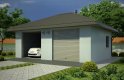 Projekt domu energooszczędnego G54 - Budynek garażowy - wizualizacja 0