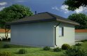 Projekt domu energooszczędnego G54 - Budynek garażowy - wizualizacja 1