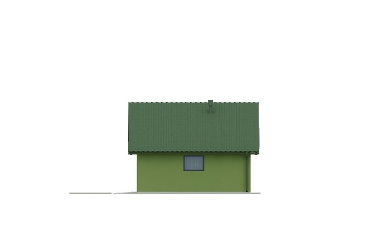 Projekt domu energooszczędnego G34 - Budynek garażowy - elewacja 3