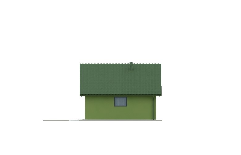 Projekt domu energooszczędnego G34 - Budynek garażowy - elewacja 2