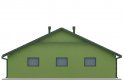 Projekt domu energooszczędnego G34 - Budynek garażowy - elewacja 4