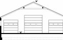 Projekt domu energooszczędnego G34 - Budynek garażowy - przekrój 1