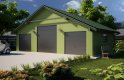 Projekt domu energooszczędnego G34 - Budynek garażowy - wizualizacja 0