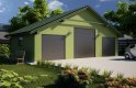 Projekt domu energooszczędnego G34 - Budynek garażowy - wizualizacja 0