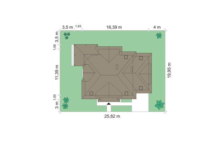 Projekt domu wielorodzinnego Rubin 3 (187) - Usytuowanie