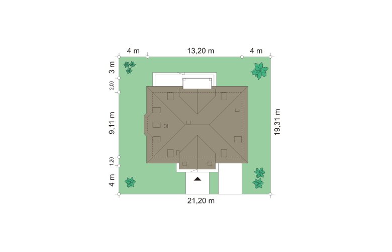 Projekt domu wielorodzinnego Stokrotka (206) - Usytuowanie