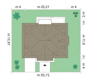 Usytuowanie budynku Stokrotka (206) w wersji lustrzanej