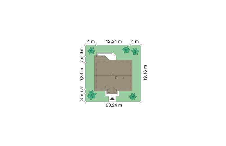 Projekt domu dwurodzinnego Niezapominajka (146) - Usytuowanie